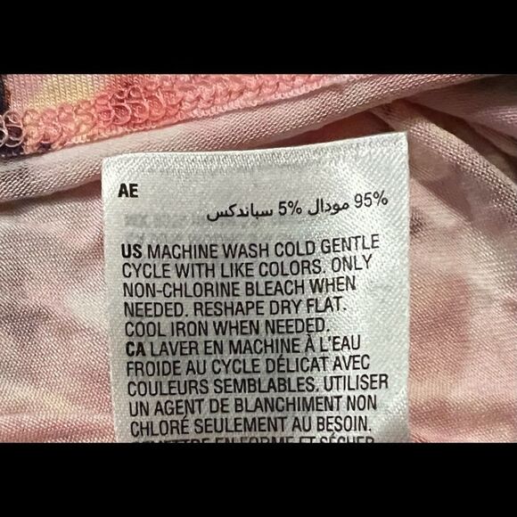 ID Ideology Plus Size Printed Tank Top in Dye Peachberry Pink Size 3X NWT - Picture 6 of 8